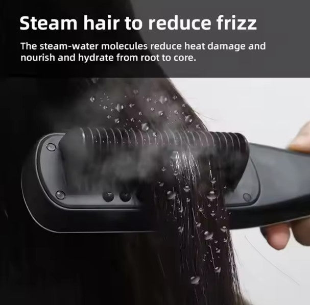 Hair Straightening Brush - Black